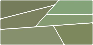 Beyaz boşluğu olan renkli bir çizim. Soyut geometrik desen. Mozaik arka plan. Geometrik çok renkli şekiller.