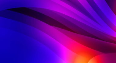 Renkli gradyan ile soyut arkaplan. Çizgili çizgili canlı duvar kâğıdı. Modern hareketin akışkan 2d çizimi.