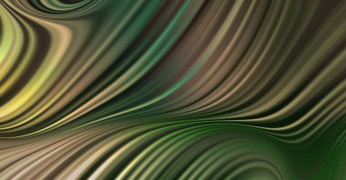 Kavisli çizgileri olan soyut bir arkaplan. Soyut ve gradyan renkte renkli çizimler. Çizgili desenli canlı dalga deseni.