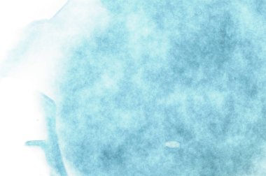 Beyaz arkaplanda soyut renkli suluboya. Dijital resim.