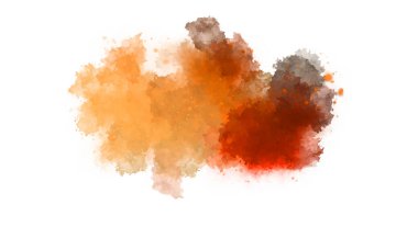 Suluboya arka planda lekeler ve lekelerle boyanmış. Fırça darbesi ile boyanmış. 2d Görüntü.