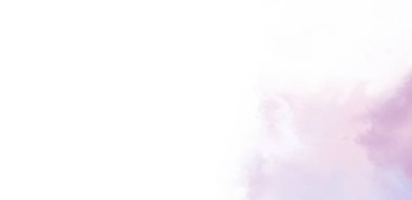 Beyaz arkaplanda soyut renkli suluboya. Dijital resim.