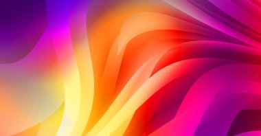 Renkli gradyan ile soyut arkaplan. Çizgili çizgili canlı duvar kâğıdı. Modern hareketin akışkan 2d çizimi.