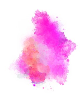 Suluboya arka planda lekeler ve lekelerle boyanmış. Fırça darbesi ile boyanmış. 2d Görüntü.