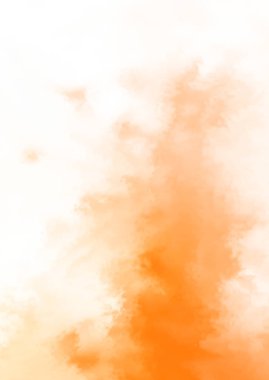 Beyaz arkaplanda soyut renkli suluboya. Dijital resim.