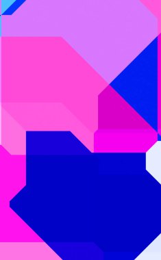 Renkli ve canlı geometrik şekiller katmanları var. Bir teknoloji planının dijital illüstrasyonu. Gelecekçi tasarım şablonu.