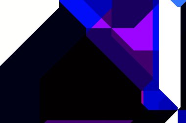 Renkli ve canlı geometrik şekiller katmanları var. Bir teknoloji planının dijital illüstrasyonu. Gelecekçi tasarım şablonu.