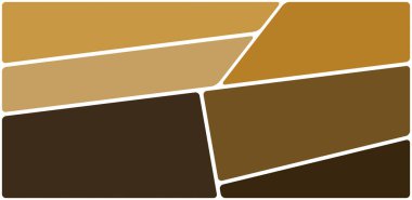 Beyaz boşluğu olan renkli bir çizim. Soyut geometrik desen. Mozaik arka plan. Geometrik çok renkli şekiller.