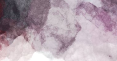 Suluboya arka planda lekeler ve lekelerle boyanmış. Fırça darbesi ile boyanmış. 2d Görüntü.