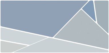 Beyaz boşluğu olan renkli bir çizim. Soyut geometrik desen. Mozaik arka plan. Geometrik çok renkli şekiller.