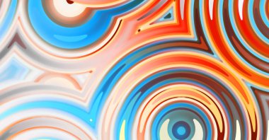 Sıvı renkli gradyanı olan soyut bir arkaplan. Modern kentsel grafiğin 2D çizimi. Graffiti tasarımı duvar kağıdına ilham verdi.