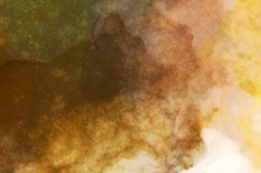 Suluboya arka planda lekeler ve lekelerle boyanmış. Fırça darbesi ile boyanmış. 2d Görüntü.