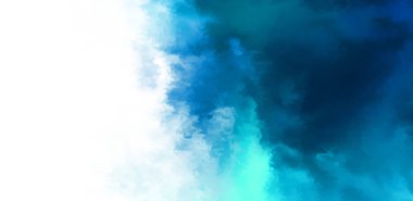 Beyaz arkaplanda soyut renkli suluboya. Dijital resim.