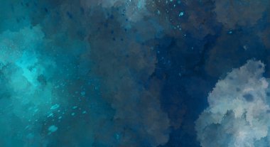 Suluboya arka planda lekeler ve lekelerle boyanmış. Fırça darbesi ile boyanmış. 2d Görüntü.