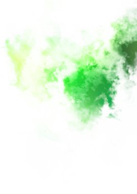 Beyaz arkaplanda soyut renkli suluboya. Dijital resim.