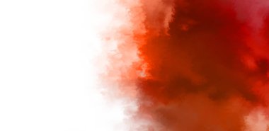 Beyaz arkaplanda soyut renkli suluboya. Dijital resim.