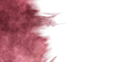 Beyaz arkaplanda soyut renkli suluboya. Dijital resim.