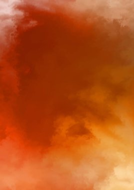 Beyaz arkaplanda soyut renkli suluboya. Dijital resim.