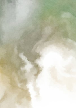 Beyaz arkaplanda soyut renkli suluboya. Dijital resim.