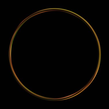 Parlak Çerçeve Arkaplanı. Siyah arkaplanda izole edilmiş parlak geometrik şablon. Soyut 2d illüstrasyon.