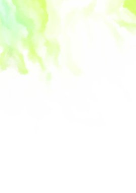 Beyaz arkaplanda soyut renkli suluboya. Dijital resim.