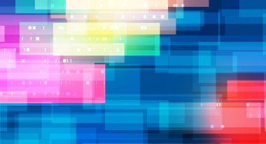 Geometrik çok renkli kesişen çizgiler. Dijital teknolojinin grafiksel çizimi. Soyut arkaplan. 