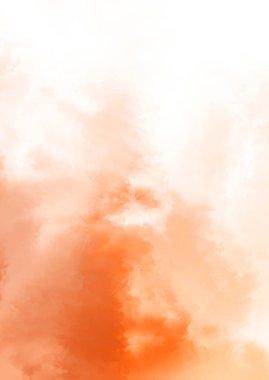 Beyaz arkaplanda soyut renkli suluboya. Dijital resim.