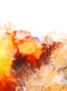 Suluboya arka planda lekeler ve lekelerle boyanmış. Fırça darbesi ile boyanmış. 2d Görüntü.