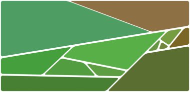 Beyaz boşluğu olan renkli bir çizim. Soyut geometrik desen. Mozaik arka plan. Geometrik çok renkli şekiller.