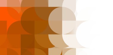 Dairesel şekillerin katmanları renkli ve canlı bir tasarım yaratıyor. Dairelerin sayısal çizimi. Gelecekçi tasarım şablonu.