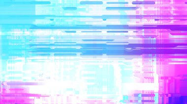 Geometrik çok renkli kesişen çizgiler. Dijital teknolojinin grafiksel çizimi. Soyut arkaplan. 