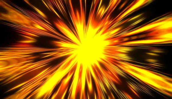 Explosion Glödande Stjärna Dynamisk Färgstark Bakgrundsbild Glödlampor Tapeter — Stockfoto