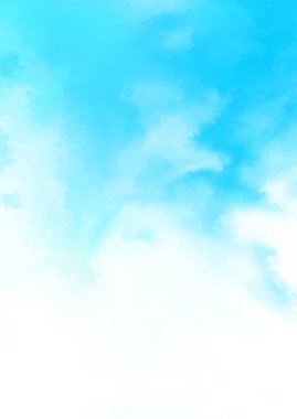 Beyaz arkaplanda soyut renkli suluboya. Dijital resim.