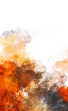 Suluboya arka planda lekeler ve lekelerle boyanmış. Fırça darbesi ile boyanmış. 2d Görüntü.