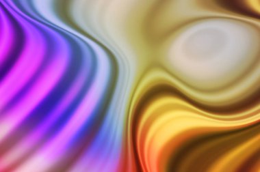 Kavisli çizgileri olan soyut bir arkaplan. Soyut ve gradyan renkte renkli çizimler. Çizgili desenli canlı dalga deseni.