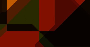 Renkli ve canlı geometrik şekiller katmanları var. Bir teknoloji planının dijital illüstrasyonu. Gelecekçi tasarım şablonu.