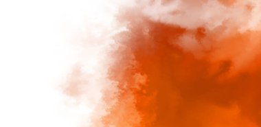 Beyaz arkaplanda soyut renkli suluboya. Dijital resim.