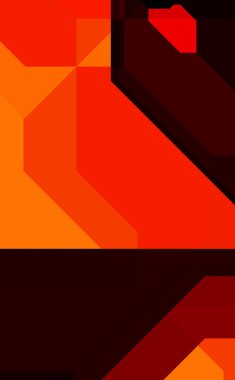 Renkli ve canlı geometrik şekiller katmanları var. Bir teknoloji planının dijital illüstrasyonu. Gelecekçi tasarım şablonu.