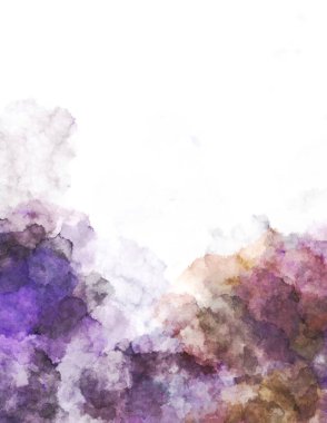 Suluboya arka planda lekeler ve lekelerle boyanmış. Fırça darbesi ile boyanmış. 2d Görüntü.