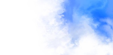 Beyaz arkaplanda soyut renkli suluboya. Dijital resim.