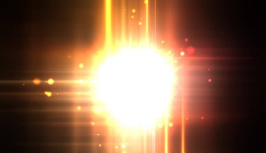 Canlı ve canlı ışık parlamalarının serin arkaplanı. Renkli parlak ışıklar patlama efektiyle görüntülenir. Parlak renkli arkaplan.