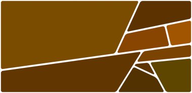 Beyaz boşluğu olan renkli bir çizim. Soyut geometrik desen. Mozaik arka plan. Geometrik çok renkli şekiller.