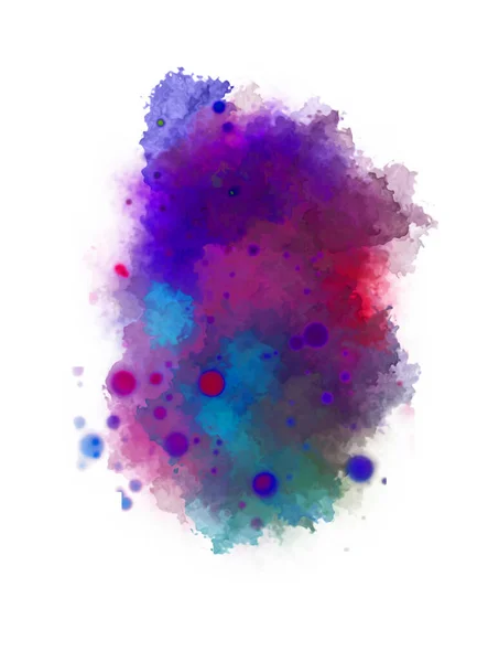 Watercolor Painted Background Blots Splatters Brush Stroked Painting Illustration — Stock Photo, Image