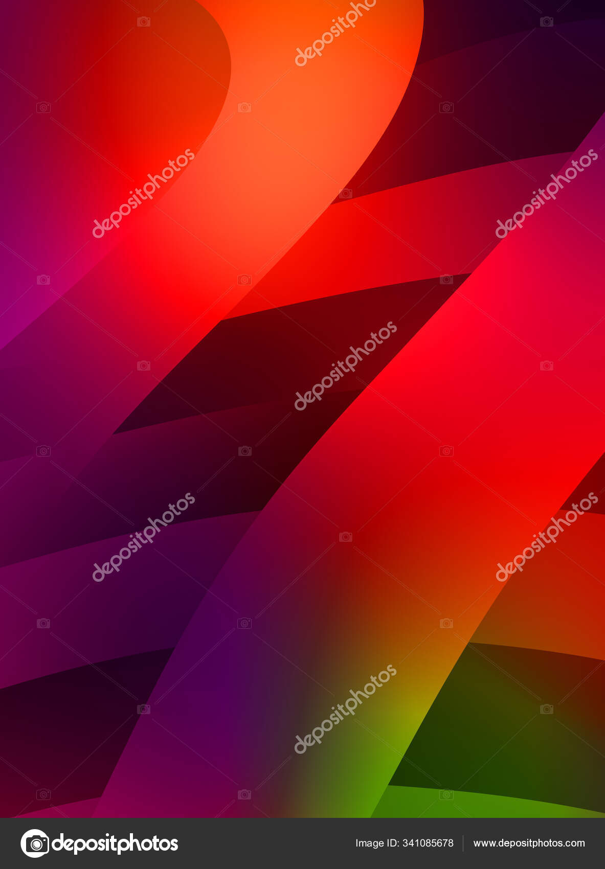 カラフルなグラデーションの抽象的な背景 ストライプデザインの鮮やかなグラフィック壁紙 現代の動きの流体2番目のイラスト ストック写真 C Hybrid Graphics