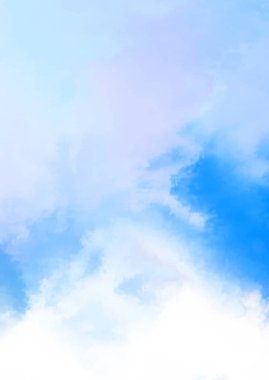 Beyaz arkaplanda soyut renkli suluboya. Dijital resim.