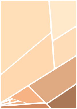 Beyaz boşluğu olan renkli bir çizim. Soyut geometrik desen. Mozaik arka plan. Geometrik çok renkli şekiller.