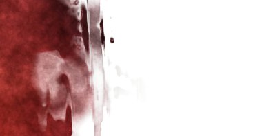 Beyaz arkaplanda soyut renkli suluboya. Dijital resim.