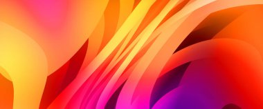 Renkli gradyan ile soyut arkaplan. Çizgili çizgili canlı duvar kâğıdı. Modern hareketin akışkan 2d çizimi.