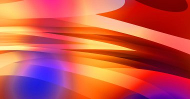 Renkli gradyan ile soyut arkaplan. Çizgili çizgili canlı duvar kâğıdı. Modern hareketin akışkan 2d çizimi.