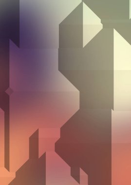 Çokgen arka plan. Geometrik tasarımlı renkli duvar kağıtları. Dijital 3d illüstrasyon.